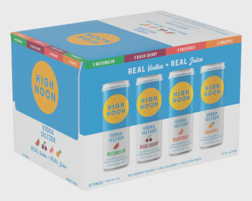 High Noon Vodka Hard Seltzer Mixed Pack - 12pk/355ml