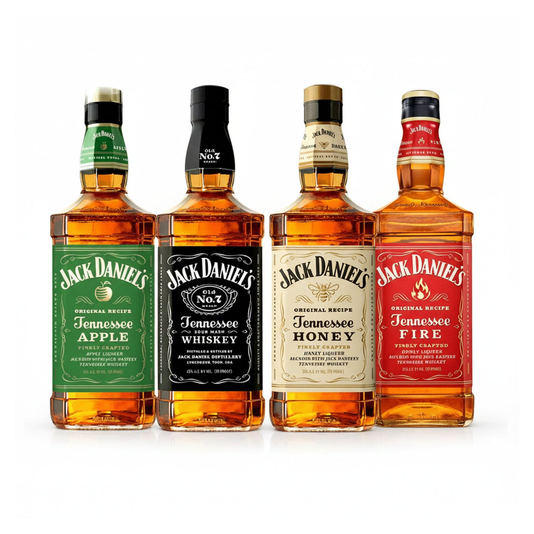 Jack Daniel Whiskey Bundle (4 x 750ML) - Shop Buzzed