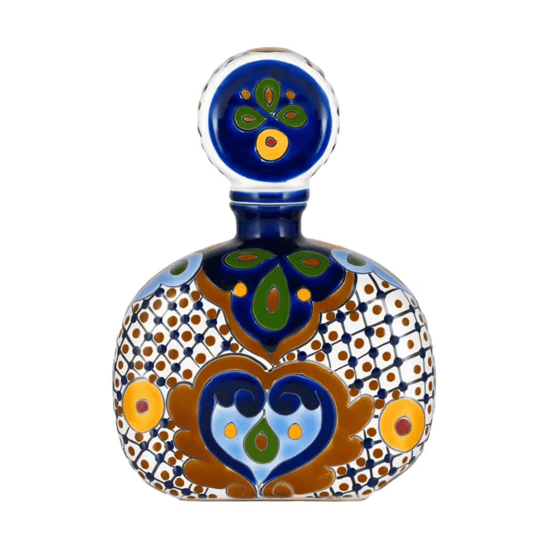 Azulejos Talavera Añejo Bottle 2 (Brown) 750 ml - Shop Buzzed