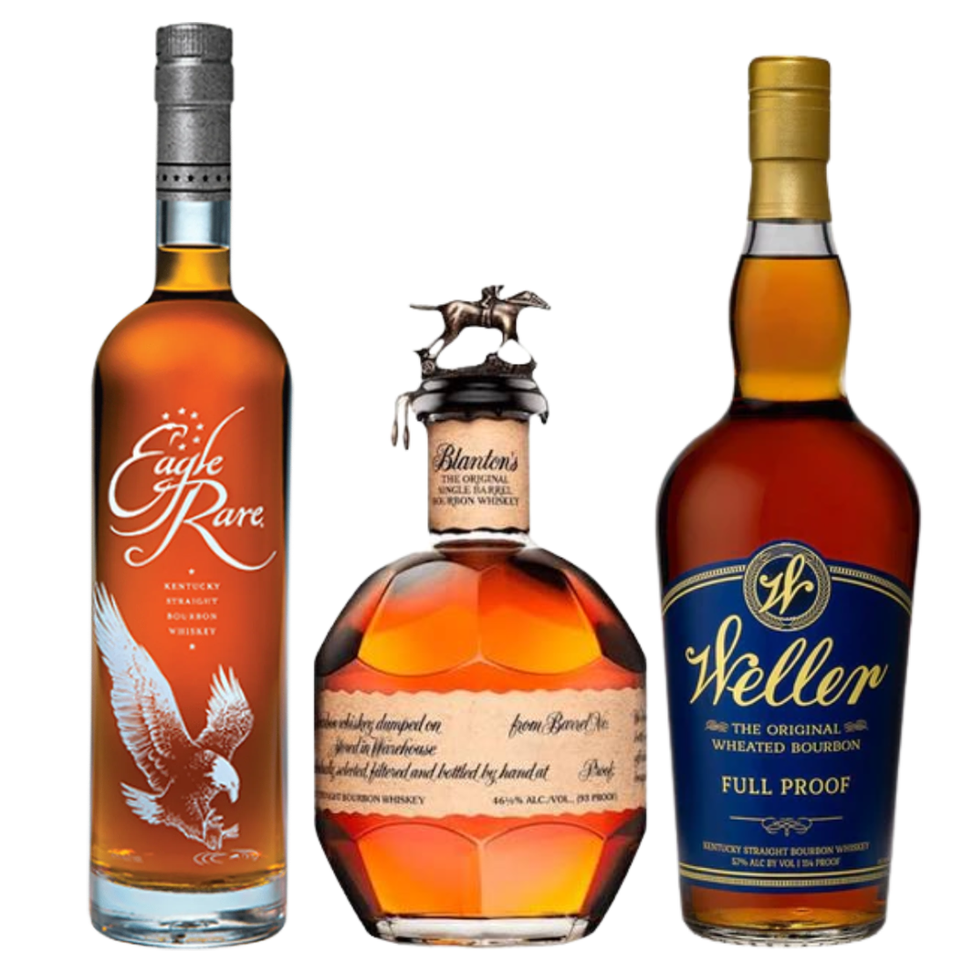 Blanton's Single Barrel Bourbon | Eagle Rare 10 Year | Weller Full Proof Bundle - Shop Buzzed
