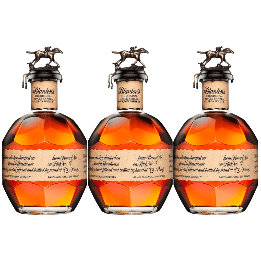 Blanton's Original Single Barrel Bourbon Whiskey (3 Pack - 700 ml) - Shop Buzzed