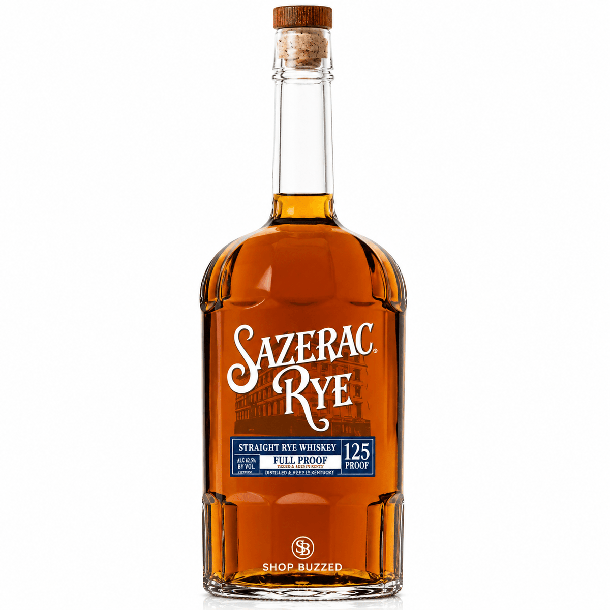 Sazerac Rye Straight Rye Whiskey Full Proof 750ml 125 proof 62.5% Alc/Vol 750 ML