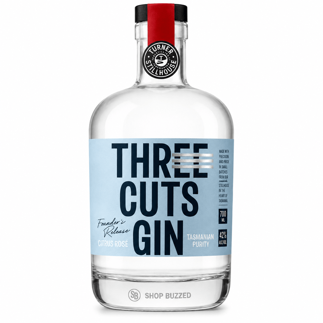 Three Cuts Founders Release Citrus Rose Tasmania Gin 750 ml - Shop Buzzed
