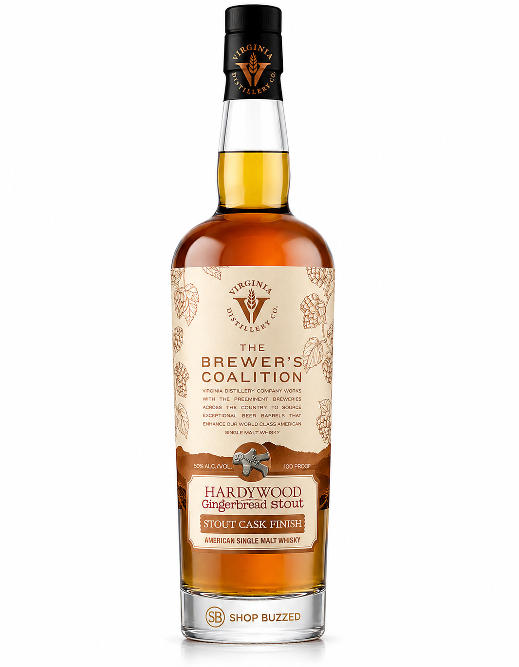Virginia Distillery Co The Brewer's Coalition Hardywood Gingerbread Strout Cask Finish American Single Malt 700 ml