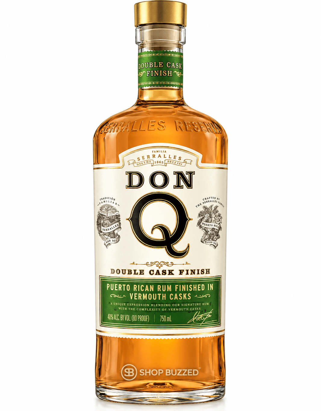 Don Q Double Aged Vermouth Cask Finish 750 ML - Shop Buzzed