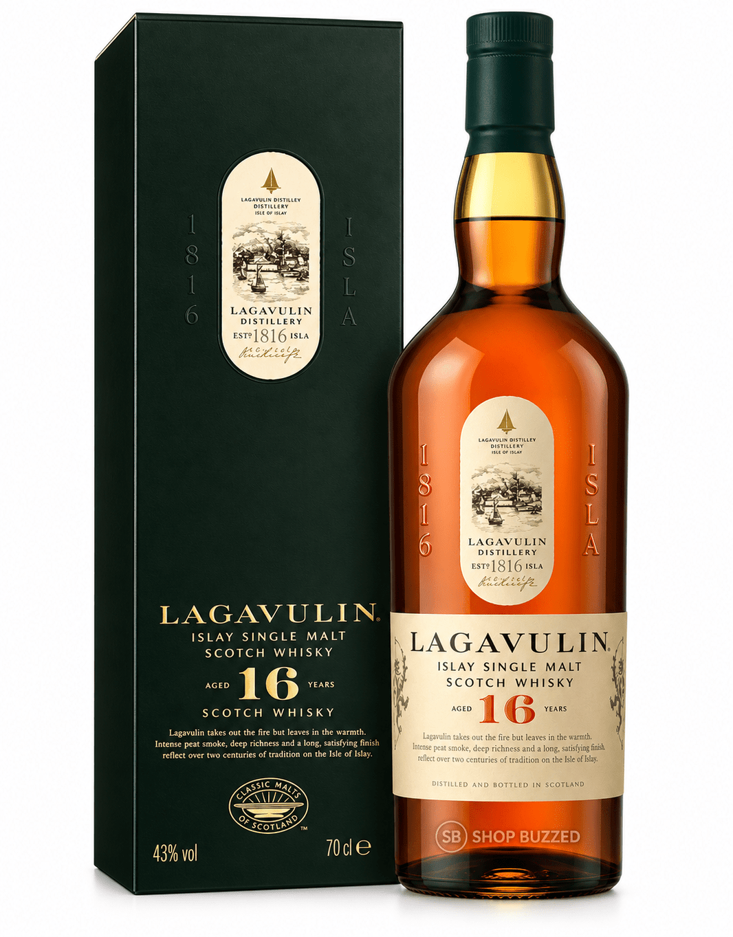 Lagavulin 16 Year Islay Single Malt Scotch 750 ml - Shop Buzzed