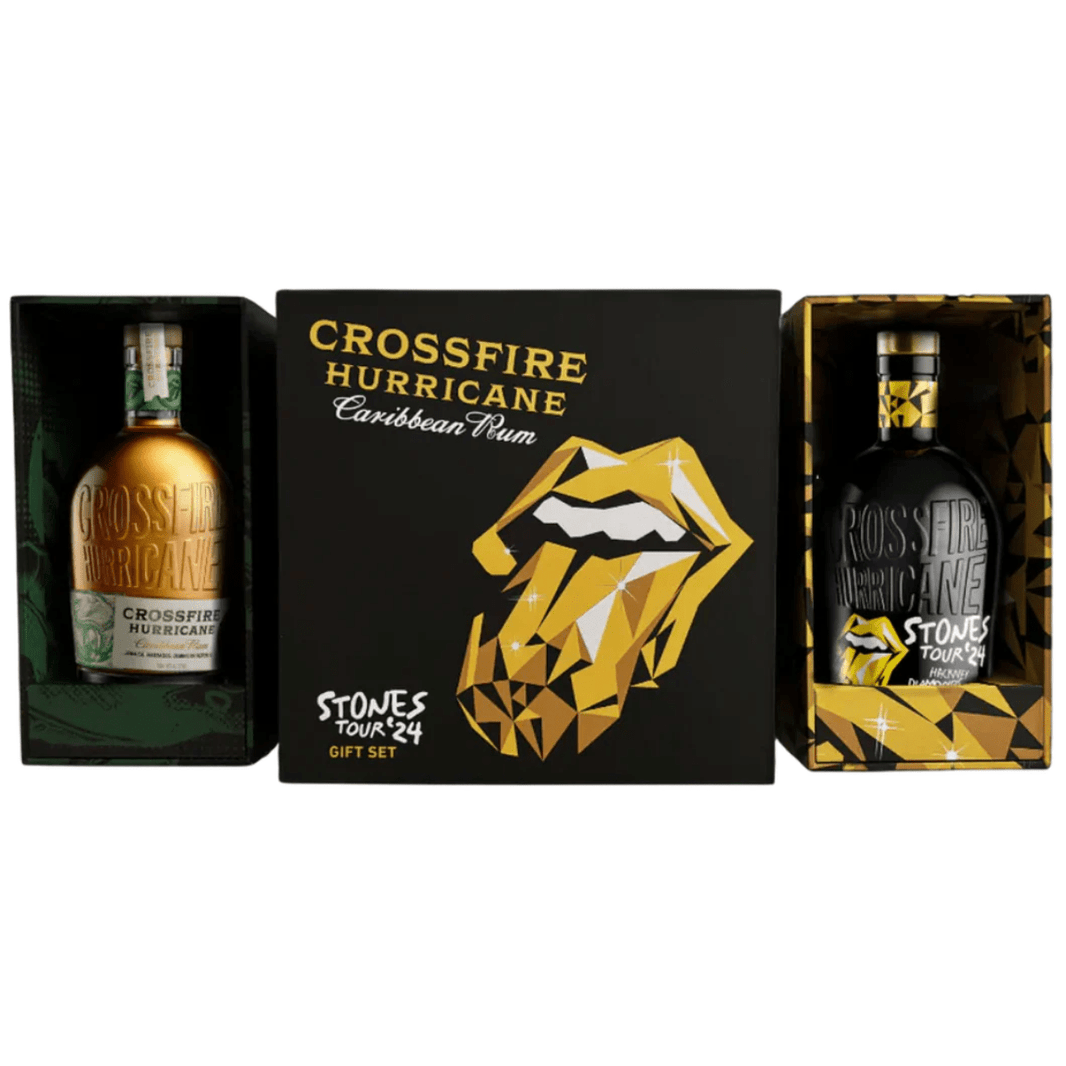 Crossfire Hurricane Rum Gift Set Stones Tour '24 700ml - Shop Buzzed