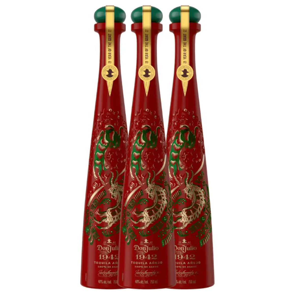 Don Julio 1942 Tequila Anejo Year of the Goat 2027 Limited Edition - 3 Pack *PRE-ORDER*
