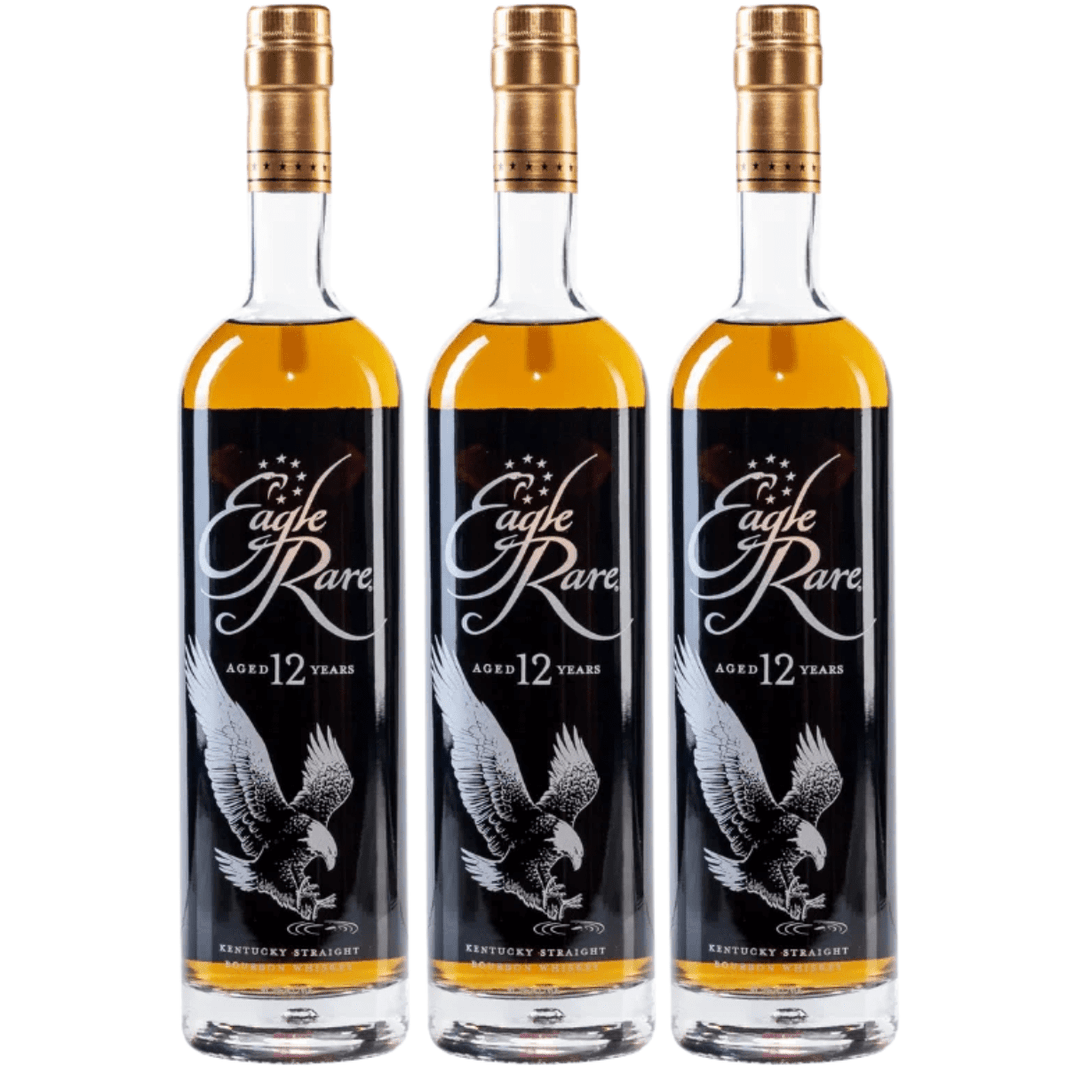 Eagle Rare 12 Year Old Bourbon Whiskey - 3 Pack 750ML - Shop Buzzed