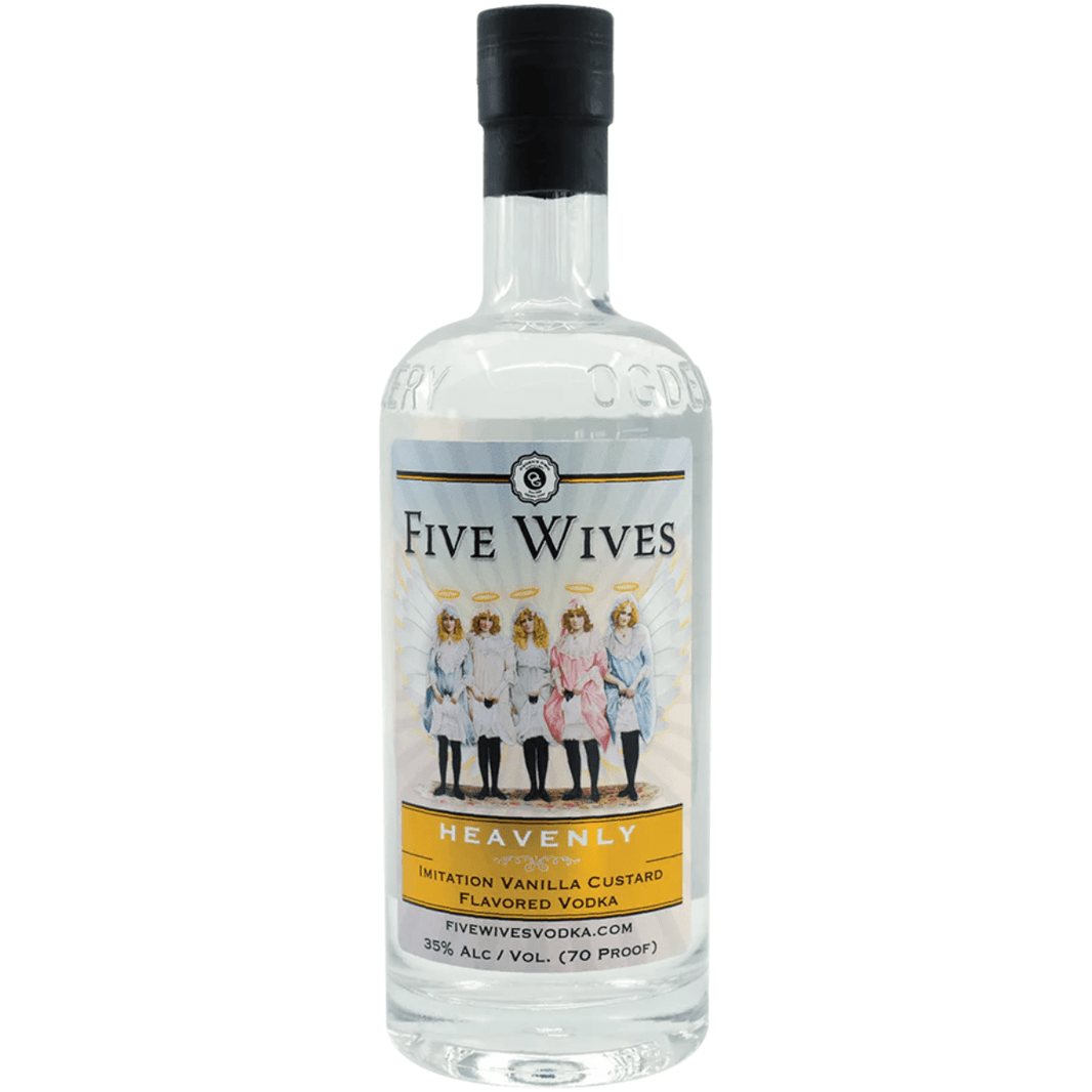 Five Wives Heavenly Vanilla custard flavored Vodka 35% Alc/Vol 70 Proof 750ml - Shop Buzzed