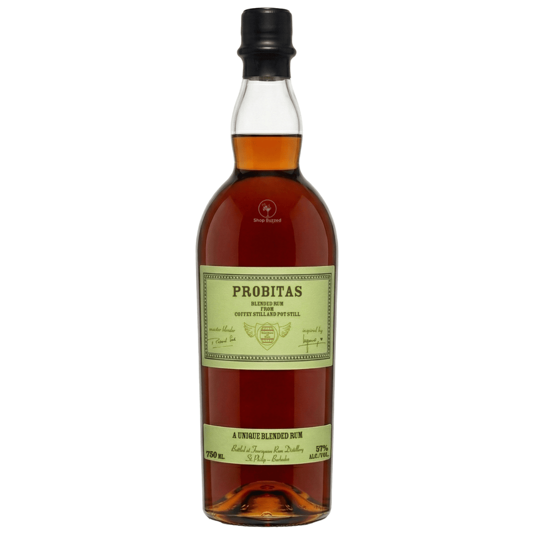 Foursquare Blended Dark Rum Probitas Green 750ml - Shop Buzzed