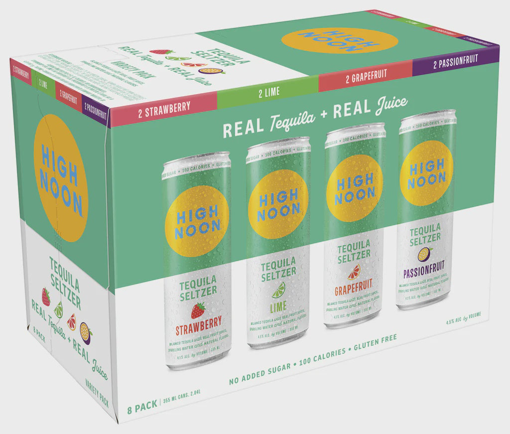 High Noon Tequila Seltzer Variety 8pck 335ml cans