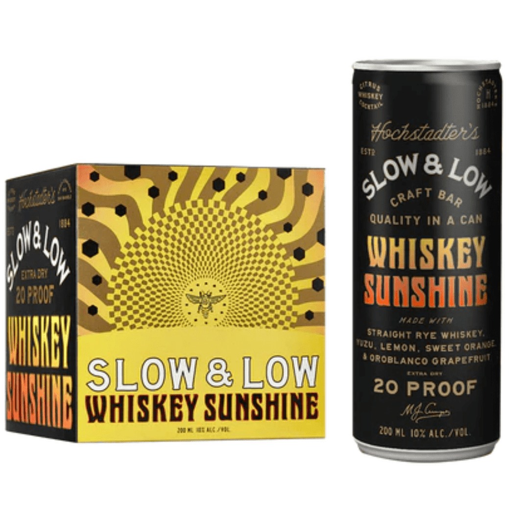 Hochstadter's Slow & Low Whiskey Sunshine 200ml 4pk - Shop Buzzed