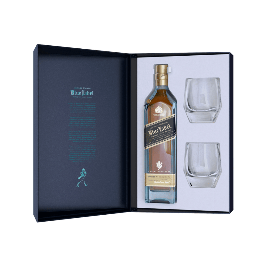 Johnnie Walker Blue Label /w gift set 750 ml - Shop Buzzed