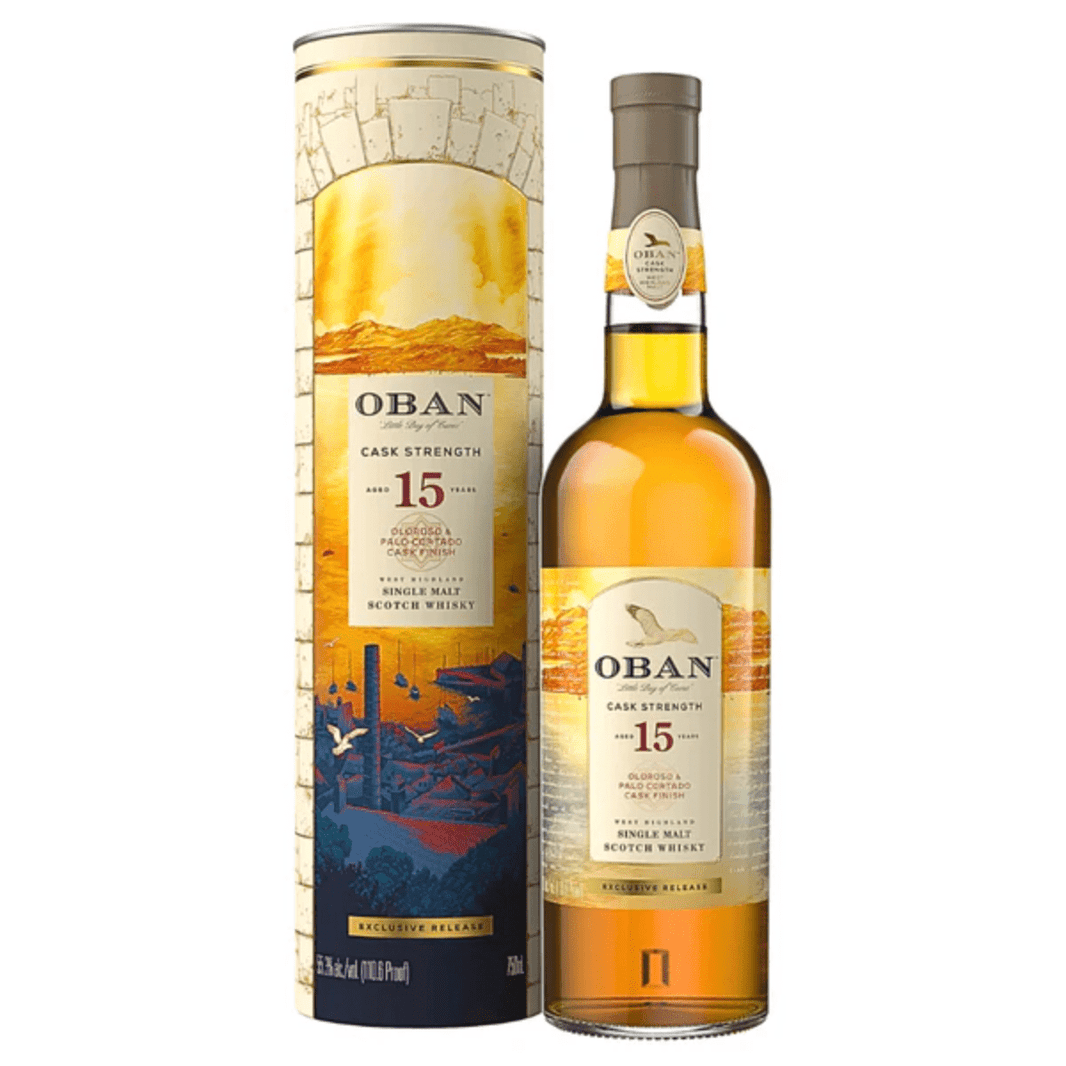 Oban Cask Strength Oloroso and Palo Cortado Cask Finish 15 year 750 ML - Shop Buzzed