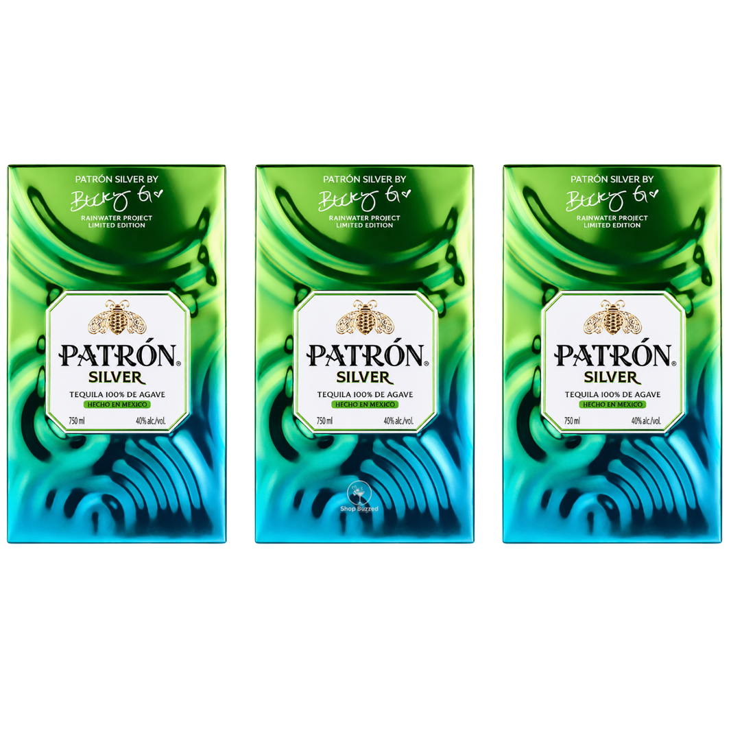 Patrón Silver Tequila x Becky G Limited Edition 3 Pack 750ML