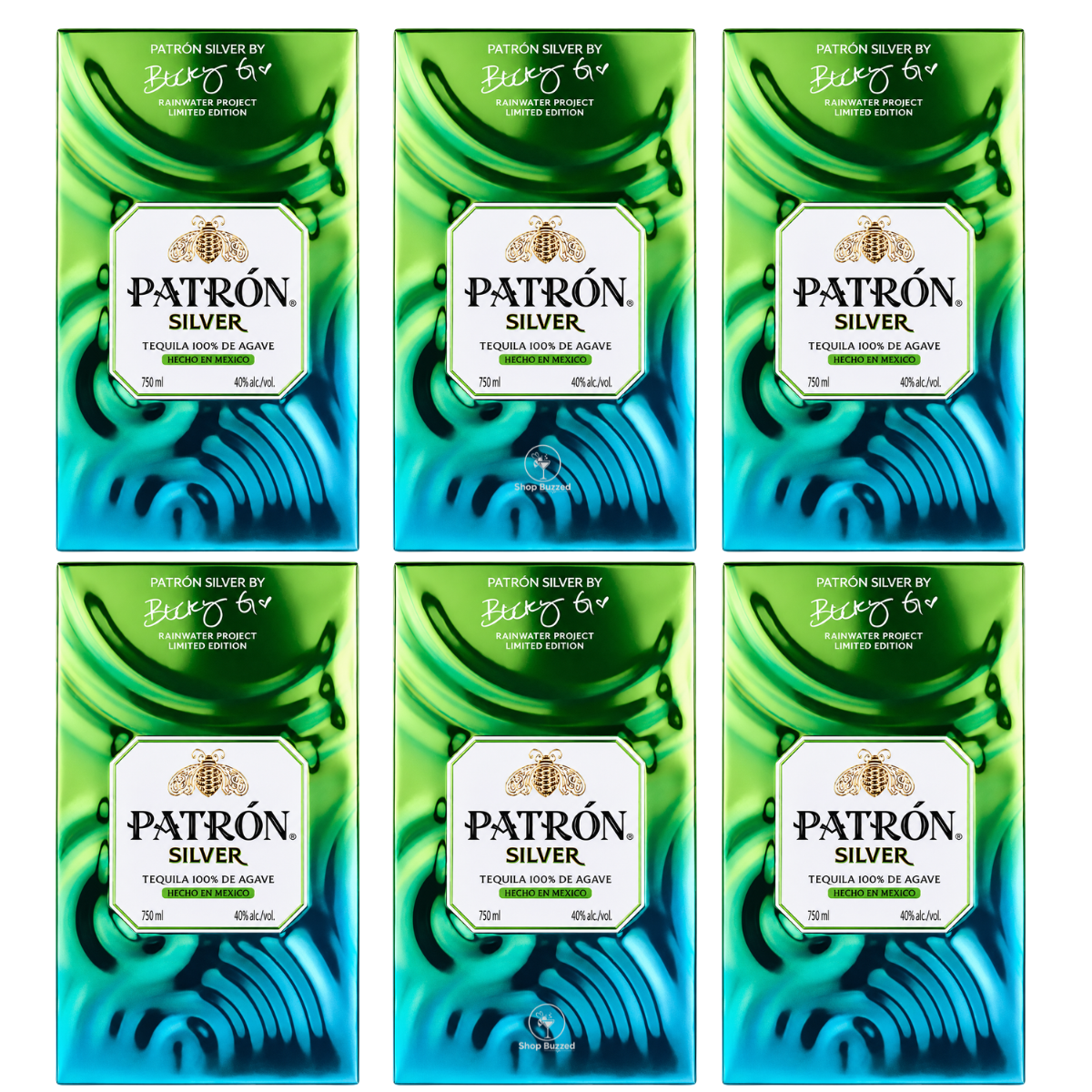 Patrón Silver Tequila x Becky G Limited Edition 6 Pack 750ML