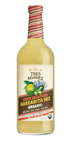 Tres Agaves Organic Spicy Jalapeno Margarita Mix 750ml