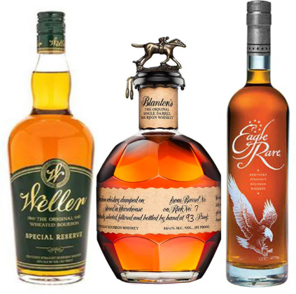 Weller Special Reserve & Blanton's Original Single Barrel Bourbon & Eagle Rare Bourbon Bundle