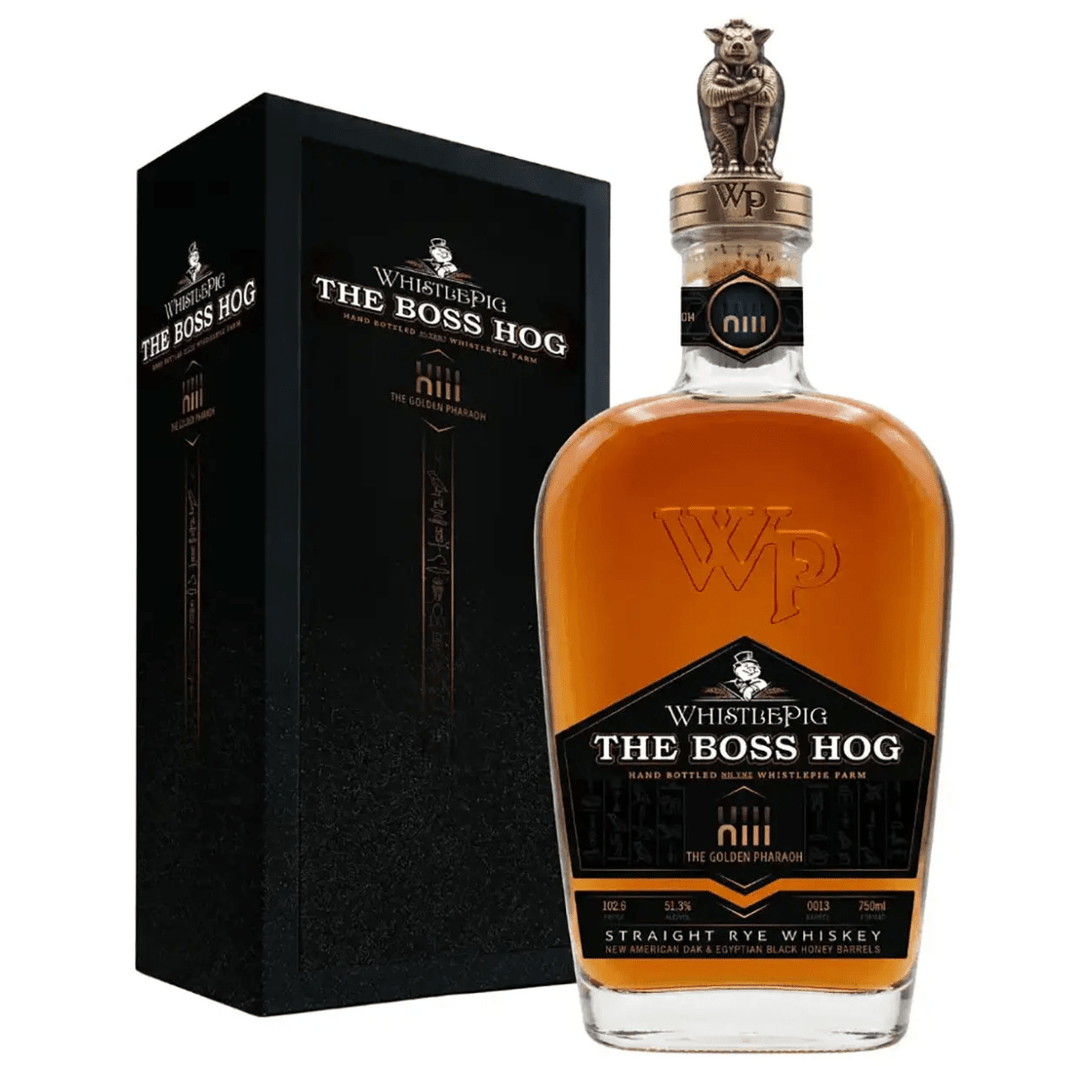 WhistlePig The Boss Hog XIII The Golden Pharaoh Straight Rye Whiskey 750ML - Shop Buzzed