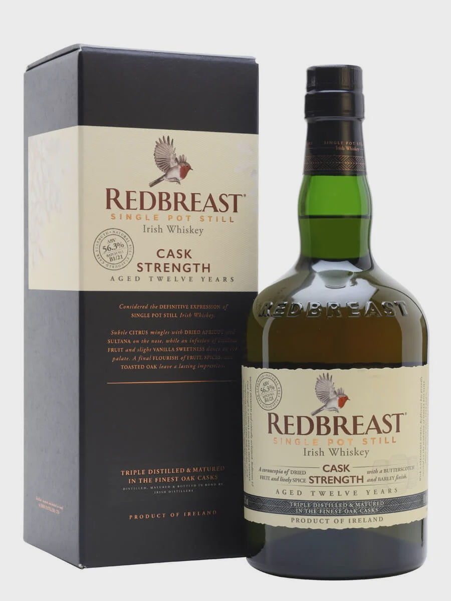 Redbreast 12 Year Old Cask Strength Irish Whiskey 750ml