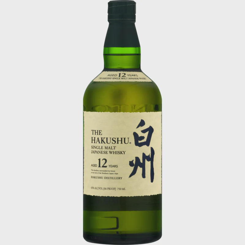Hakushu 12 Year Old Single Malt Japanese Whisky 750ml
