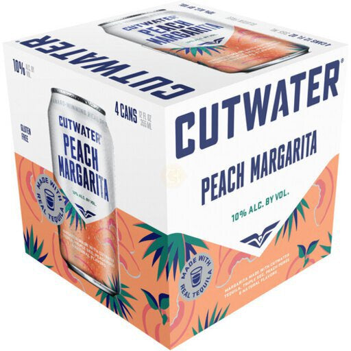 Cutwater Peach Margarita 4pck12oz