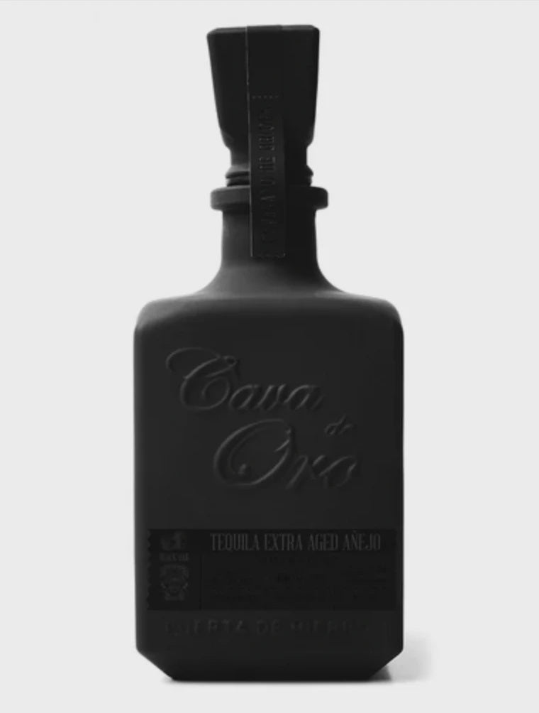 Cava De Oro Extra Aged Anejo Black Tequila 750ml