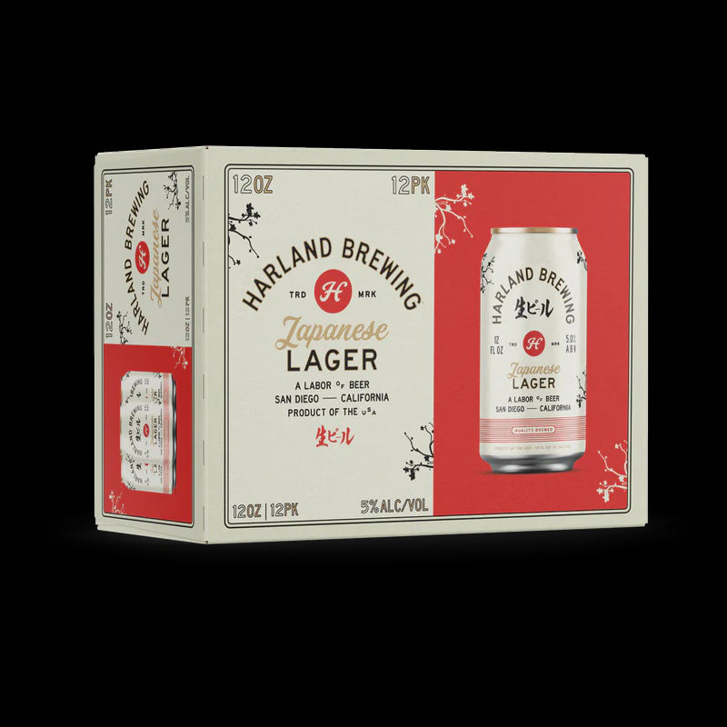 Harland Japanese Lager 12pck 12oz cans