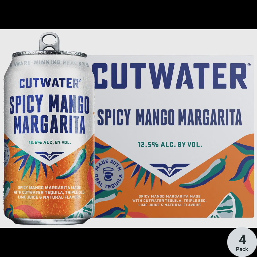 Cutwater Spicy Mango Margarita 4pck 12oz