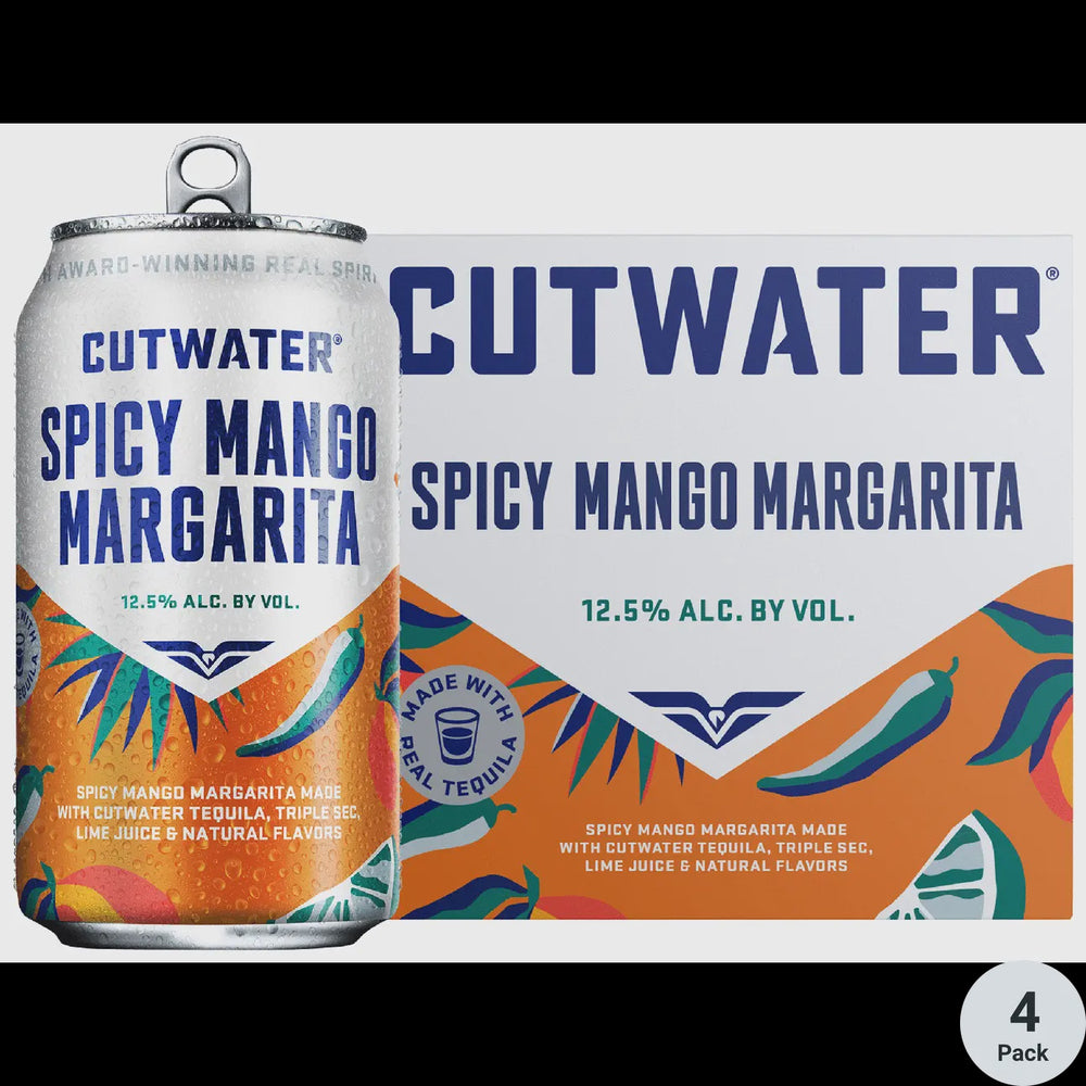 Cutwater Spicy Mango Margarita 4pck 12oz