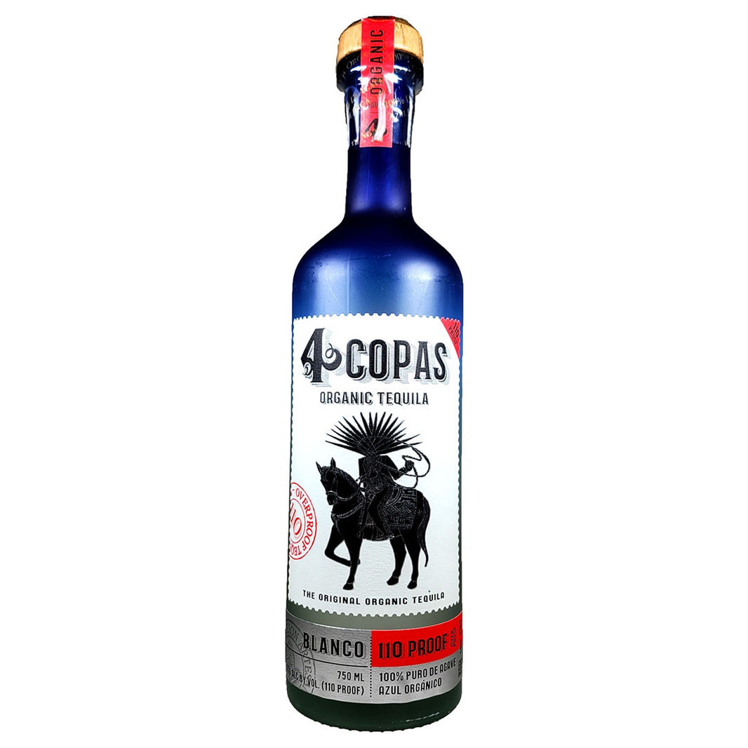 4 Copas Tequila 110 Proof Organic Blanco 750ml