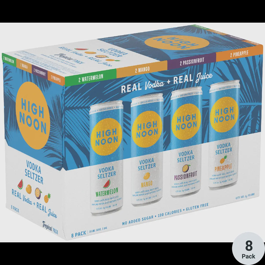 High Noon Tropical Pack Variety 8pck 355ml cans