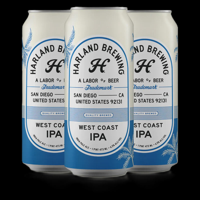 Harland West Coast IPA 4pck 16oz cans