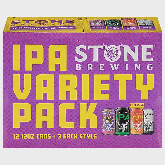 Stone IPA Variety pack 12pck 12oz cans
