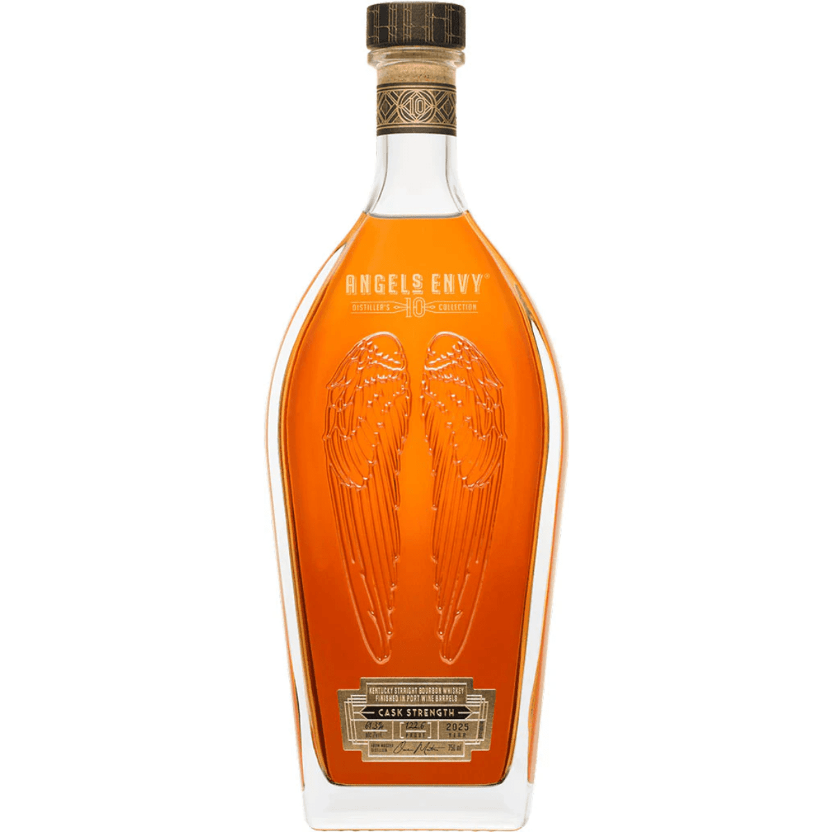 Angels Envy Kentucky Straight Bourbon Whiskey Cask Strength Year 2025 10 year 750 ml