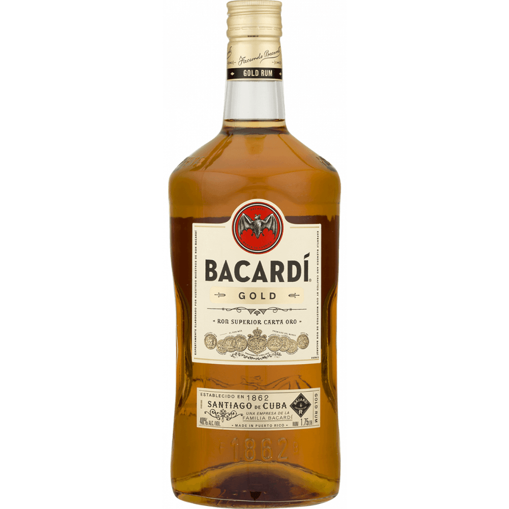 Bacardi Gold Rum 1.75 L - Shop Buzzed