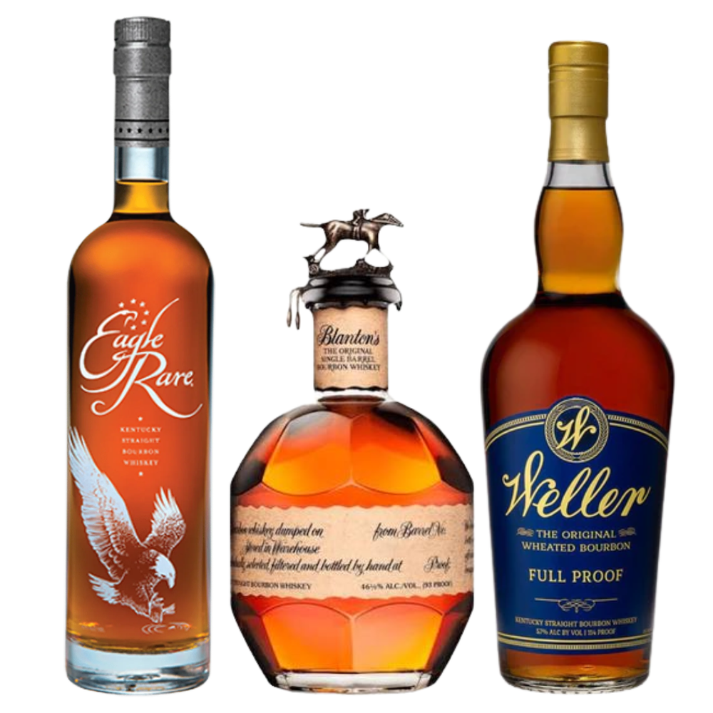 Blanton's Single Barrel Bourbon | Eagle Rare 10 Year | Weller Full Proof Bundle