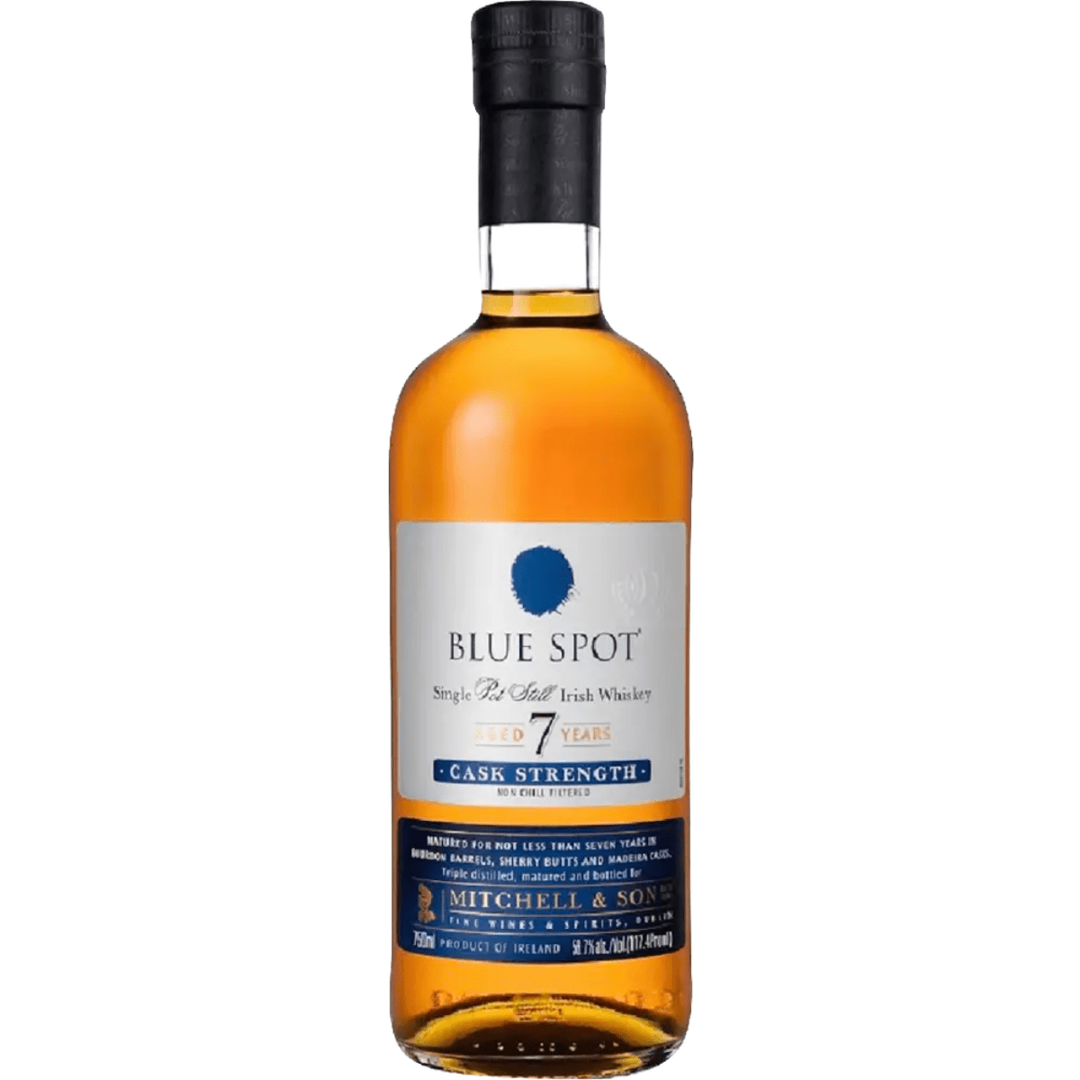 Blue Spot Single Pot Still Cask Strength 7 year 750 ml