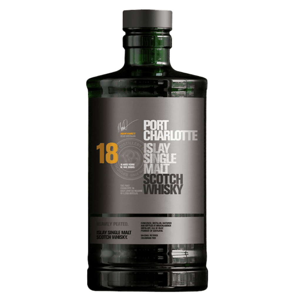 Bruichladdich Distillery Islay Port Charlotte Islay Single Malt 18 year 700 ml - Shop Buzzed