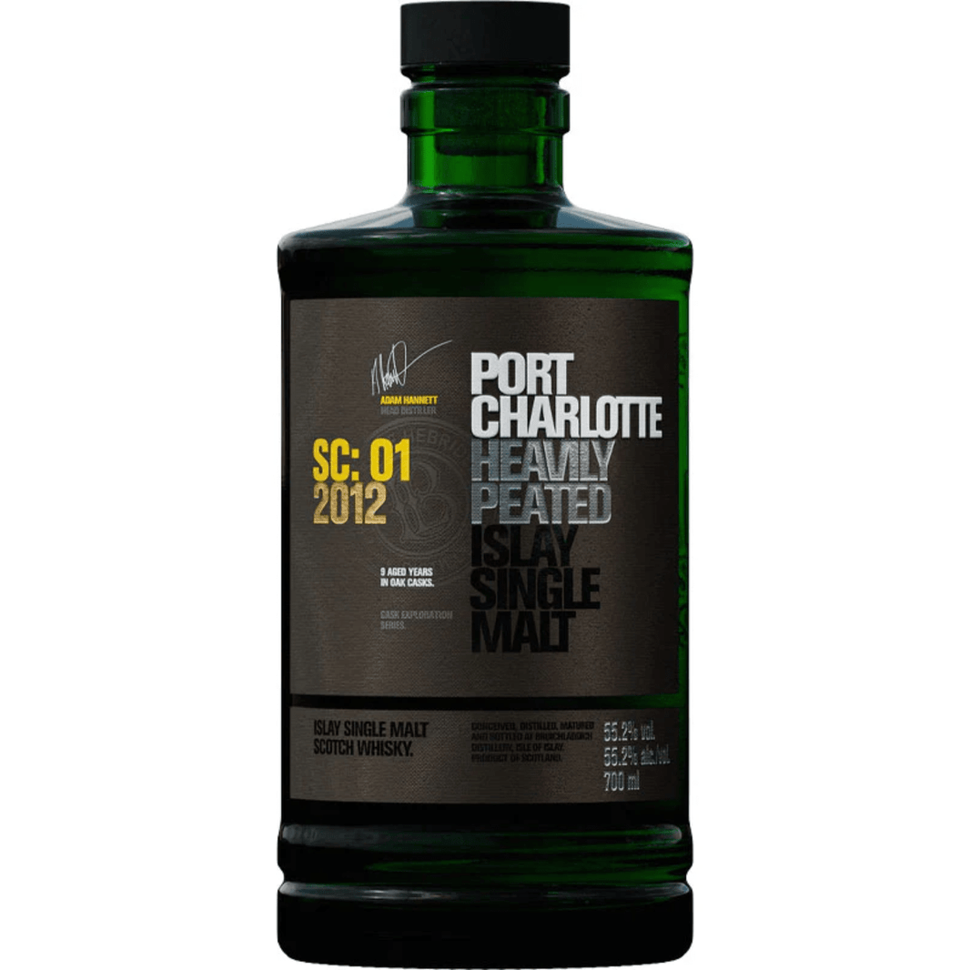 Bruichladdich Port Charlotte Sherry Cask Heavily Peated Single Malt Scotch Whiskey SC:01 2012 750 ml - Shop Buzzed
