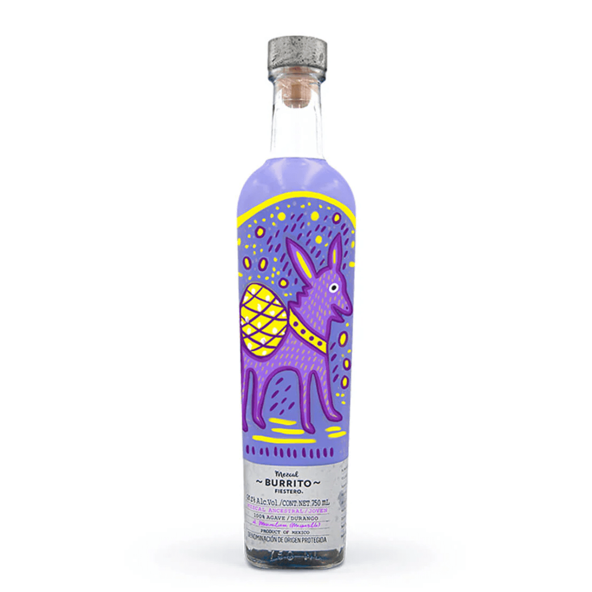 Burrito Fiestero Mezcal Ancestral Joven Tepemete 750 ml