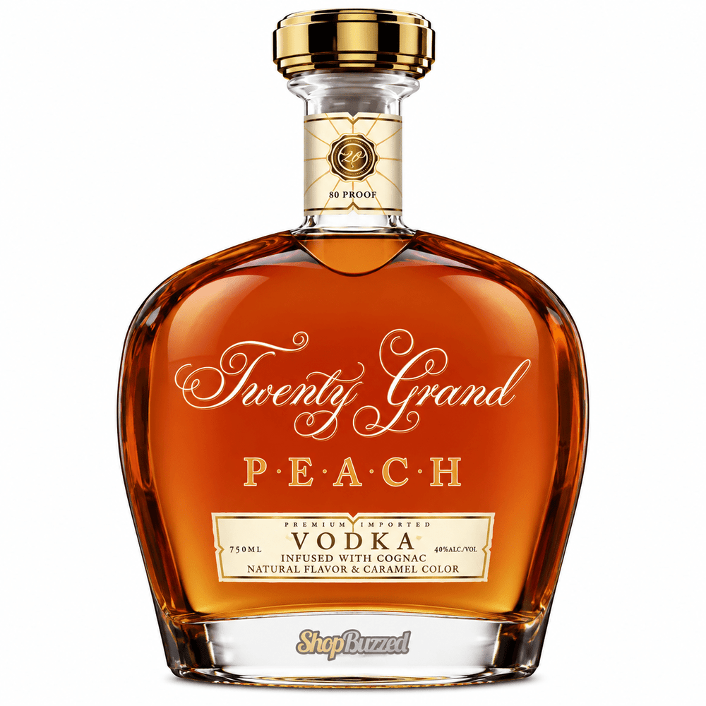 Twenty Grand PEACH VODKA Infused with Cognac - Shop Buzzed