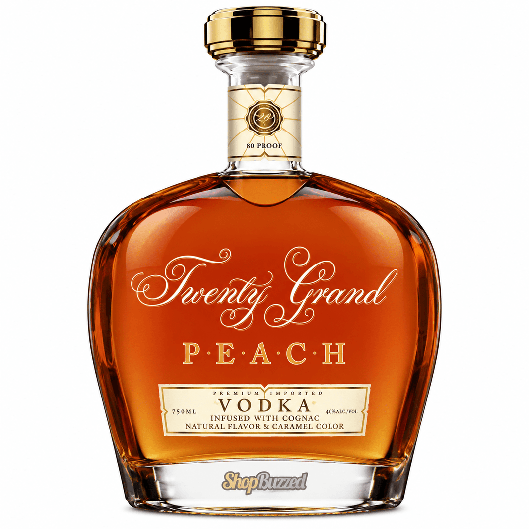Twenty Grand PEACH VODKA Infused with Cognac - Shop Buzzed