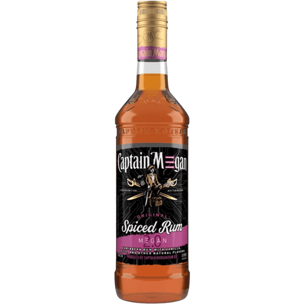 Captain Morgan Limited Edition Spiced Rum Megan 2.0 750 ML - Shop Buzzed