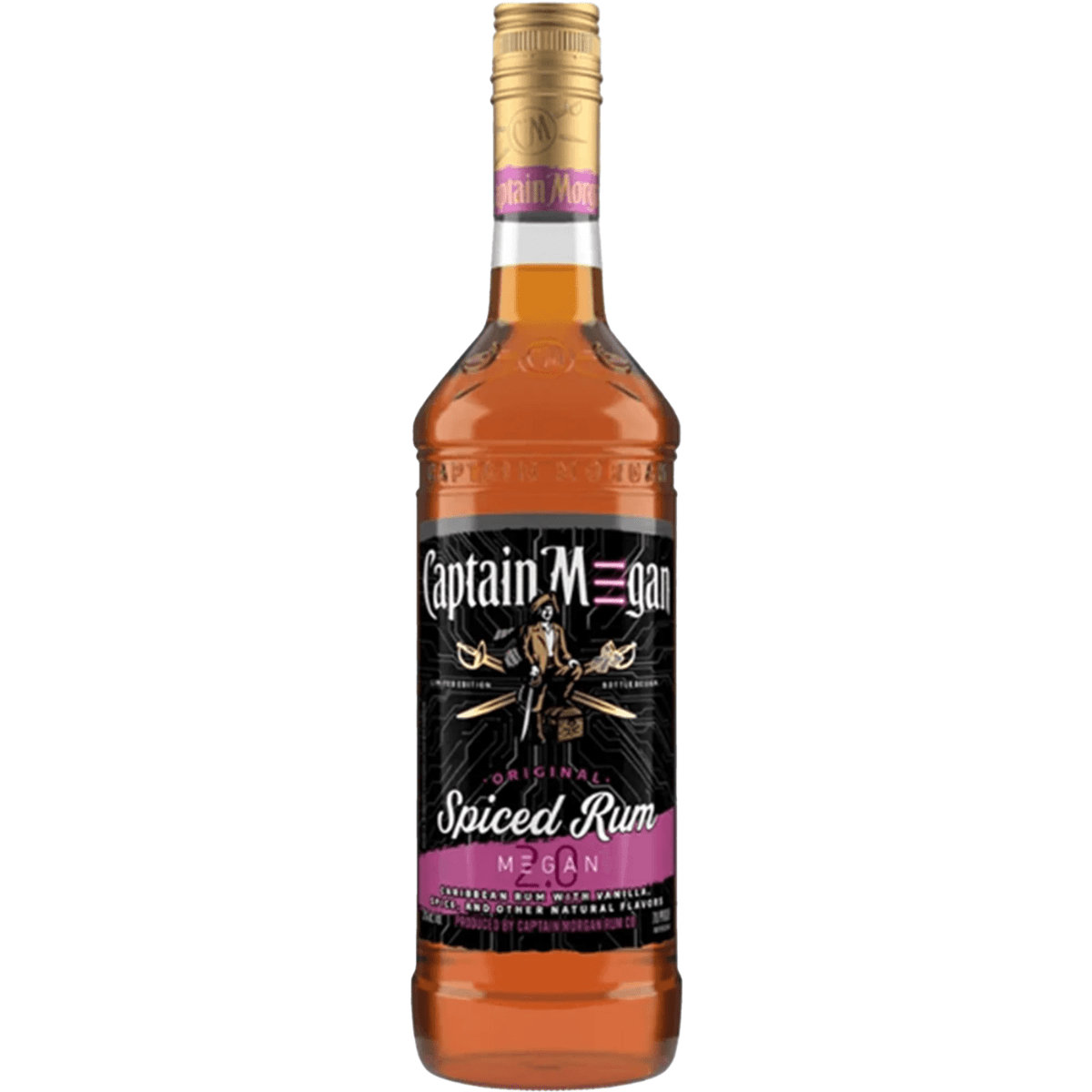Captain Morgan Limited Edition Spiced Rum Megan 2.0 750 ML