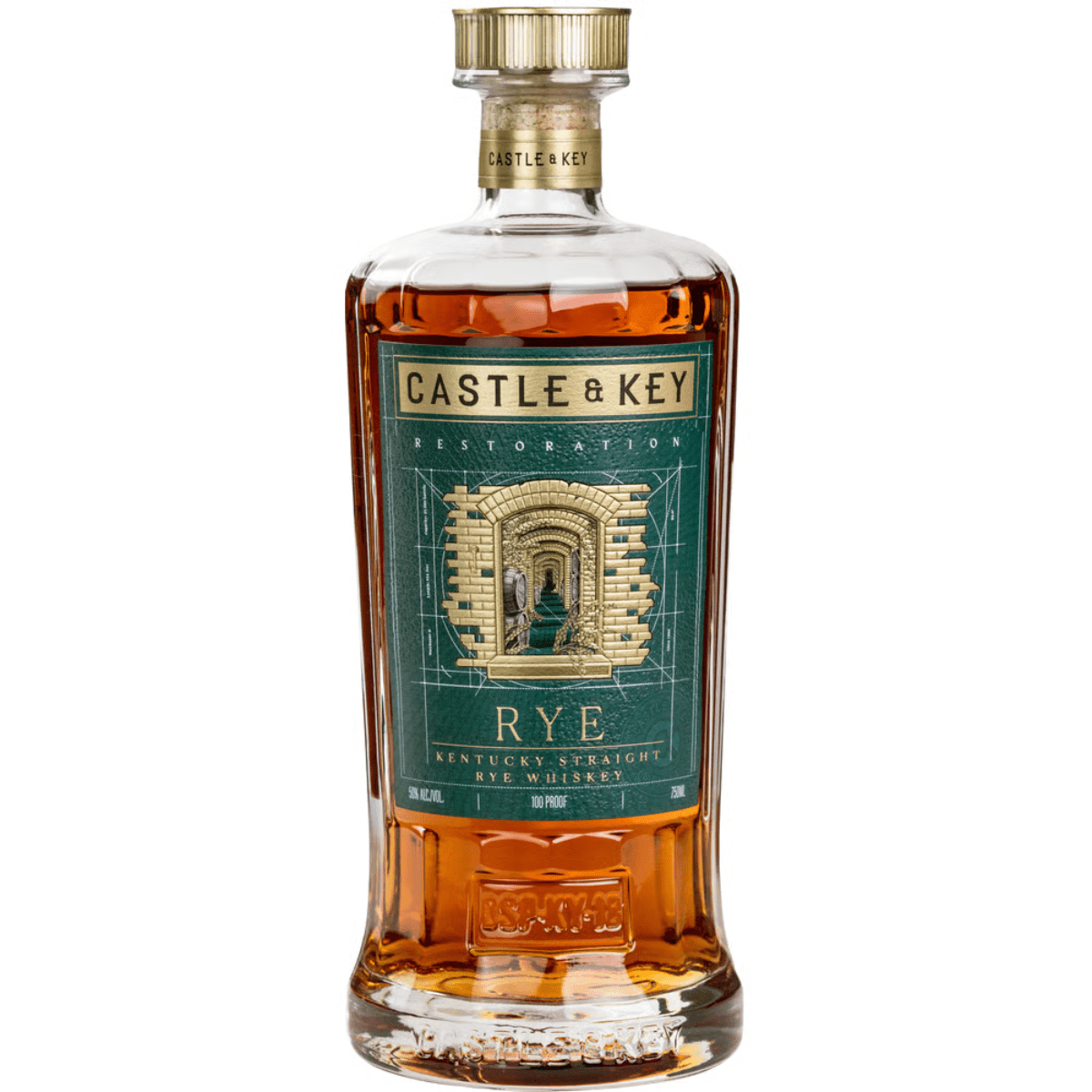 Castle & Key Restoration Straight Rye Whiskey 750 ml