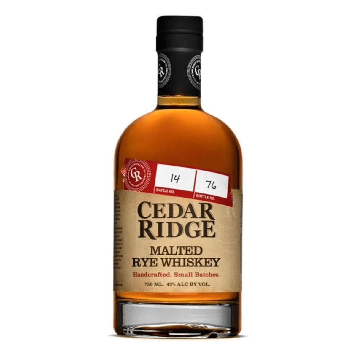 Cedar Ridge Rye Whiskey 750 ml
