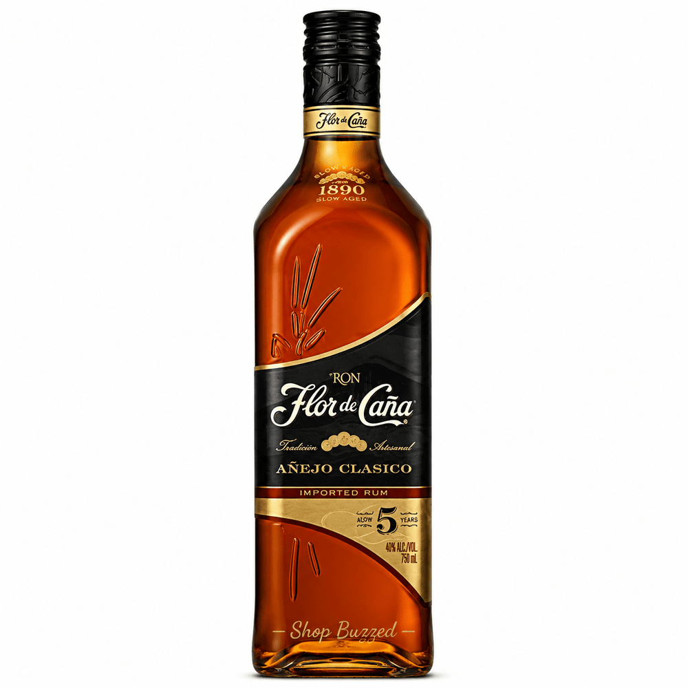 Flor de Cana Anejo Clasico Slow Aged 5 Year Rum 750 ml - Shop Buzzed