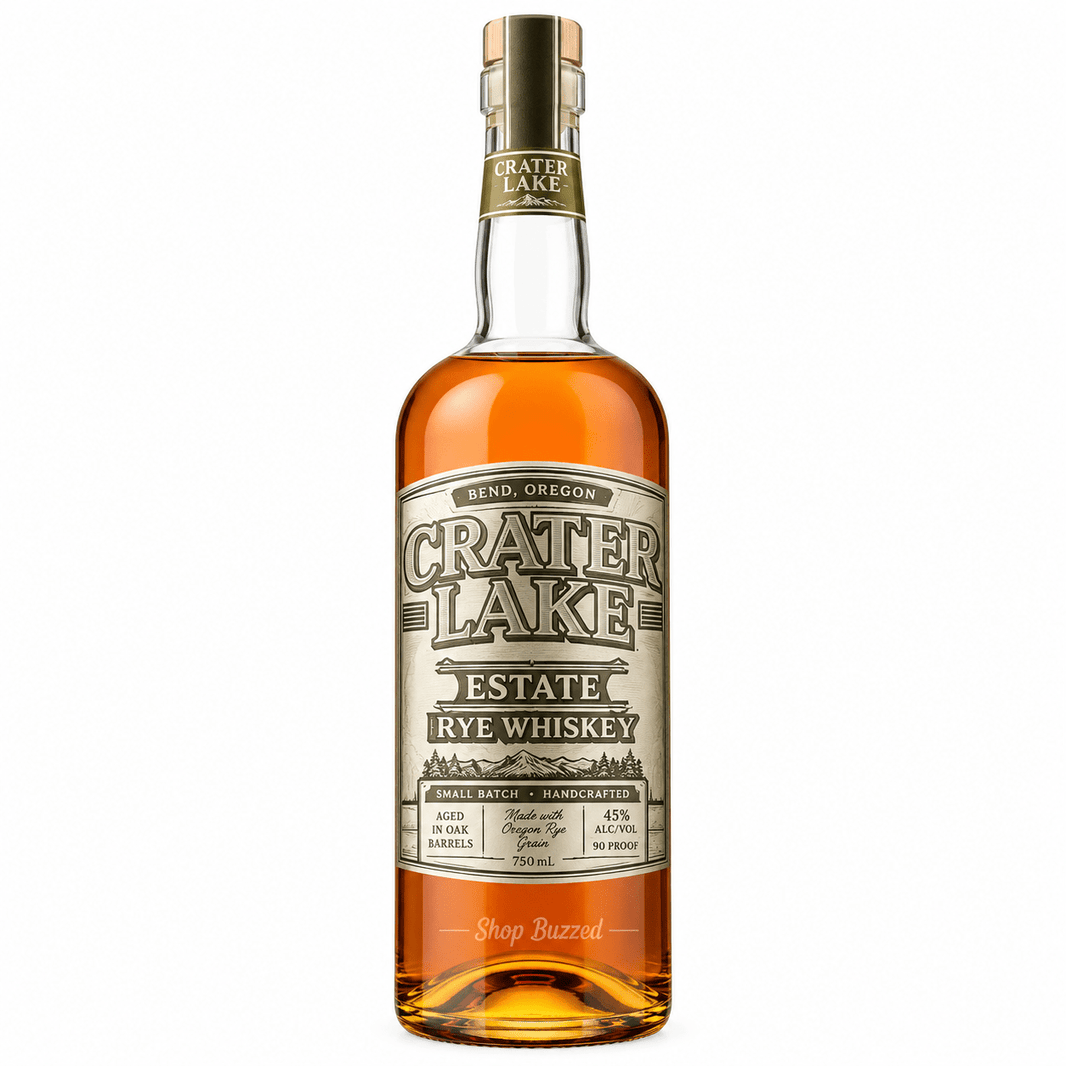 Crater Lake Estate Rye Whiskey 93 Proof 5 year 750 ml - Shop Buzzed